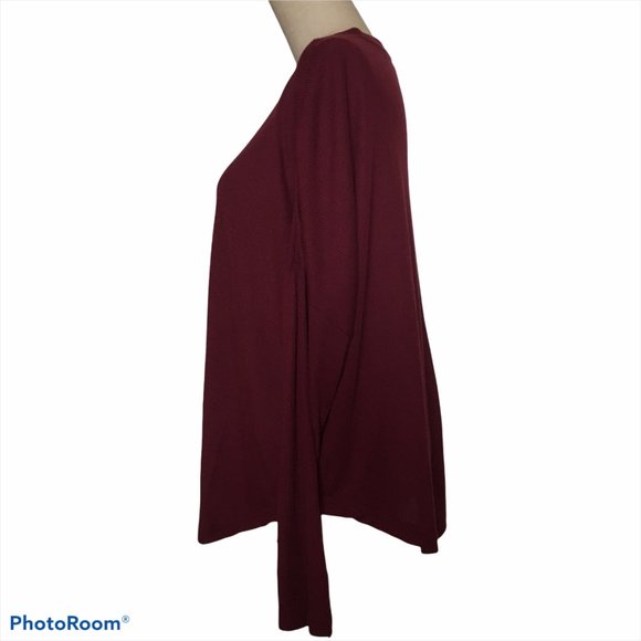 A.N.A 🛍️ Women's Button Down Burgundy NWOT Sz PS - Picture 2 of 6